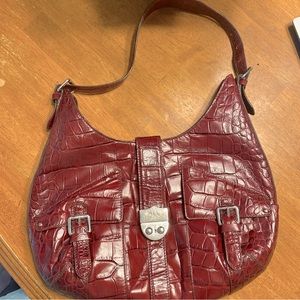 Ralph Lauren LRL croc hobo